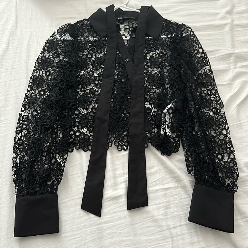 Zara shirt with tie